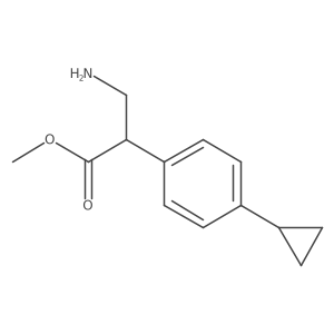 Methyl 3-amino-2-(4-cyclopropylphenyl)propanoate Structure