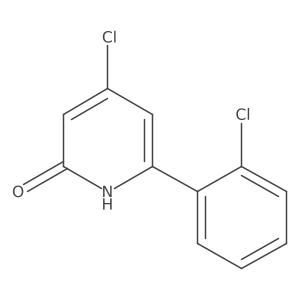 4-Chloro-6-(2-chlorophenyl)-2(1H)-pyridinone结构式