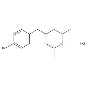 4-[(4-Bromophenyl)methyl]-2,6-dimethylmorpholine hydrochloride Structure