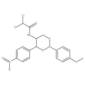 Acetamide, 2,2-dichloro-N-[2-(4-methoxyphenyl)-4-(4-nitrophenyl)-1,3,2-dioxaborinan-5-yl]-, (4R-cis)-结构式