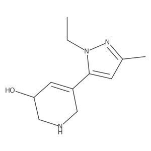 5-(1-ethyl-3-methyl-1H-pyrazol-5-yl)-1,2,3,6-tetrahydropyridin-3-ol Structure