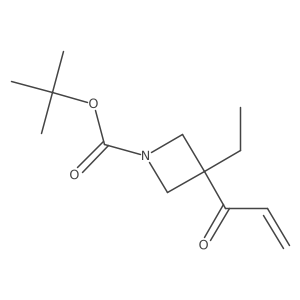 Tert-butyl 3-ethyl-3-(prop-2-enoyl)azetidine-1-carboxylate Structure