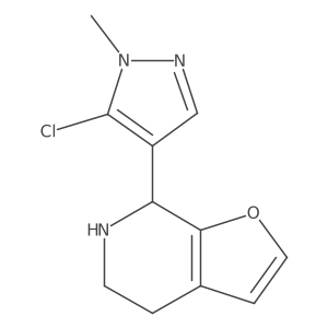 5-chloro-4-{4H,5H,6H,7H-furo[2,3-c]pyridin-7-yl}-1-methyl-1H-pyrazole Structure