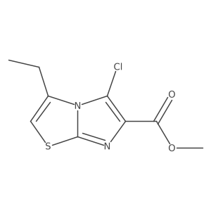 Methyl 5-chloro-3-ethylimidazo[2,1-b][1,3]thiazole-6-carboxylate Structure
