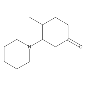 4-Methyl-3-(piperidin-1-yl)cyclohexan-1-one结构式