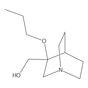 {3-Propoxy-1-azabicyclo[2.2.2]octan-3-yl}methanol Structure