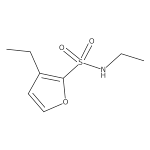 N,3-diethylfuran-2-sulfonamide Structure