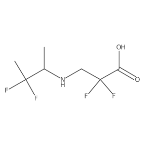 3-[(3,3-Difluorobutan-2-yl)amino]-2,2-difluoropropanoic acid Structure