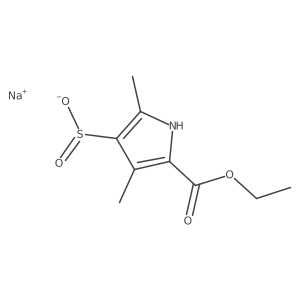 sodium 5-(ethoxycarbonyl)-2,4-dimethyl-1H-pyrrole-3-sulfinate Structure