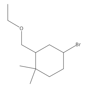 4-Bromo-2-(ethoxymethyl)-1,1-dimethylcyclohexane Structure
