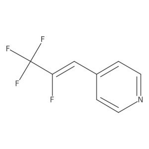 4-[(1E)-2,3,3,3-tetrafluoroprop-1-en-1-yl]pyridine Structure