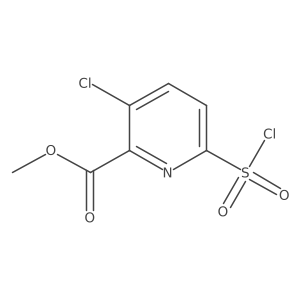 Methyl 3-chloro-6-chlorosulfonylpyridine-2-carboxylate结构式