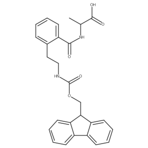 (2S)-2-({2-[2-({[(9H-fluoren-9-yl)methoxy]carbonyl}amino)ethyl]phenyl}formamido)propanoic acid结构式