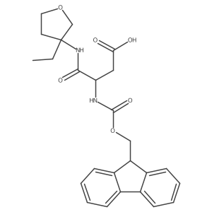 3-[(3-ethyloxolan-3-yl)carbamoyl]-3-({[(9H-fluoren-9-yl)methoxy]carbonyl}amino)propanoic acid Structure