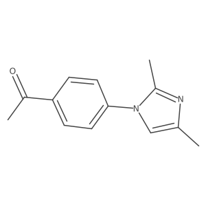 1-[4-(2,4-dimethyl-1H-imidazol-1-yl)phenyl]ethan-1-one Structure