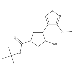 Tert-butyl 3-hydroxy-4-(3-methoxy-1,2-thiazol-4-yl)pyrrolidine-1-carboxylate Structure