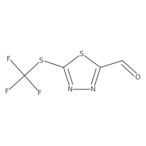 5-[(Trifluoromethyl)sulfanyl]-1,3,4-thiadiazole-2-carbaldehyde Structure