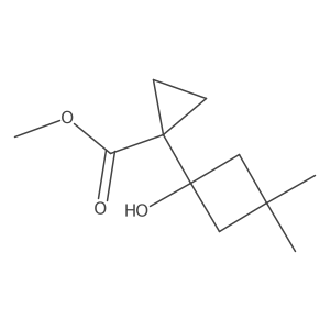 Methyl 1-(1-hydroxy-3,3-dimethylcyclobutyl)cyclopropane-1-carboxylate Structure