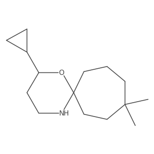 2-Cyclopropyl-9,9-dimethyl-1-oxa-5-azaspiro[5.6]dodecane Structure