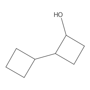 2-Cyclobutylcyclobutan-1-ol Structure