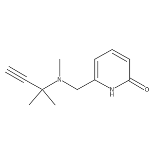 6-{[Methyl(2-methylbut-3-yn-2-yl)amino]methyl}-1,2-dihydropyridin-2-one结构式