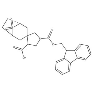 1'-{[(9H-fluoren-9-yl)methoxy]carbonyl}-8,8-dioxo-8lambda6-thiaspiro[bicyclo[3.2.1]octane-3,3'-pyrrolidine]-4'-carboxylic acid Structure