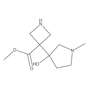 Methyl 3-(3-hydroxy-1-methylpyrrolidin-3-yl)azetidine-3-carboxylate Structure