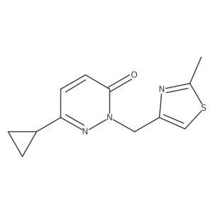 6-Cyclopropyl-2-[(2-methyl-1,3-thiazol-4-yl)methyl]-2,3-dihydropyridazin-3-one Structure