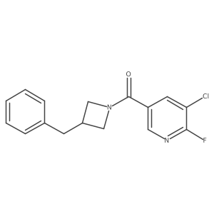 5-(3-Benzylazetidine-1-carbonyl)-3-chloro-2-fluoropyridine结构式
