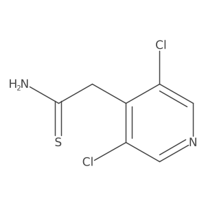 2-(3,5-Dichloropyridin-4-yl)ethanethioamide结构式