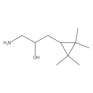 1-Amino-3-(2,2,3,3-tetramethylcyclopropyl)propan-2-ol Structure