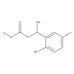 Methyl 3-(2-bromo-5-methylphenyl)-3-hydroxypropanoate结构式