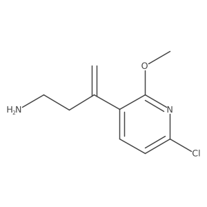 3-(6-Chloro-2-methoxypyridin-3-yl)but-3-en-1-amine Structure