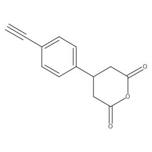 4-(4-Ethynylphenyl)oxane-2,6-dione Structure