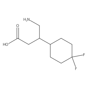 4-Amino-3-(4,4-difluorocyclohexyl)butanoic acid结构式
