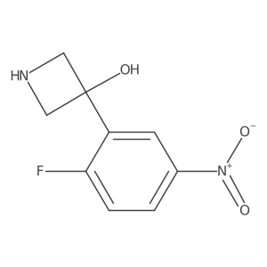 3-(2-Fluoro-5-nitrophenyl)azetidin-3-ol Structure