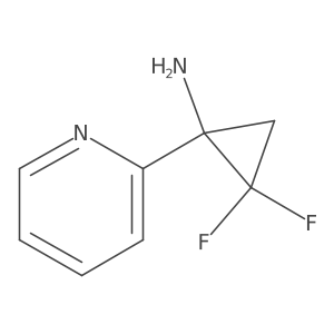 2,2-Difluoro-1-(pyridin-2-yl)cyclopropan-1-amine Structure