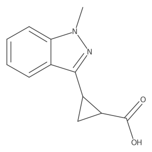 2-(1-methyl-1H-indazol-3-yl)cyclopropane-1-carboxylic acid Structure