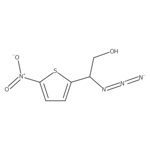 2-Azido-2-(5-nitrothiophen-2-yl)ethan-1-ol Structure