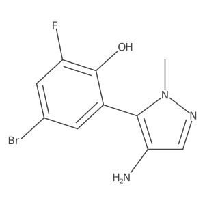 2-(4-amino-1-methyl-1H-pyrazol-5-yl)-4-bromo-6-fluorophenol Structure