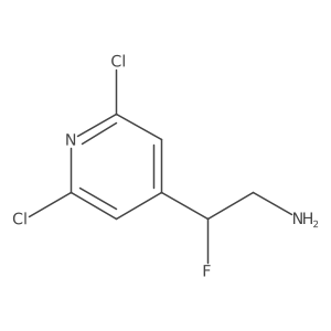 2-(2,6-Dichloropyridin-4-yl)-2-fluoroethan-1-amine结构式