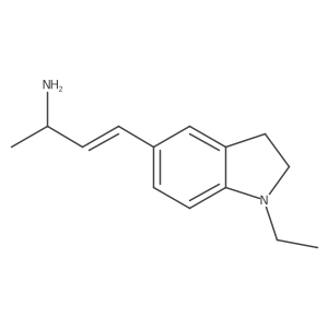 4-(1-ethyl-2,3-dihydro-1H-indol-5-yl)but-3-en-2-amine结构式
