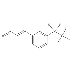 3-[3-(Pentafluoroethyl)phenyl]prop-2-enal结构式