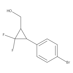 ((1S,3S)-3-(4-Bromophenyl)-2,2-difluorocyclopropyl)methanol Structure