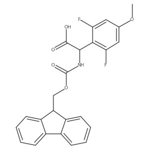 2-(2,6-difluoro-4-methoxy-phenyl)-2-(9H-fluoren-9-ylmethoxycarbonylamino)acetic acid Structure