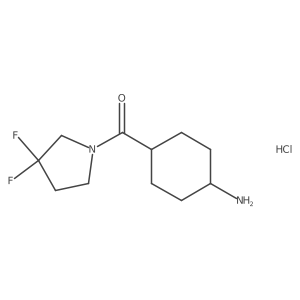 ((1r,4r)-4-Aminocyclohexyl)(3,3-difluoropyrrolidin-1-yl)methanone hydrochloride结构式
