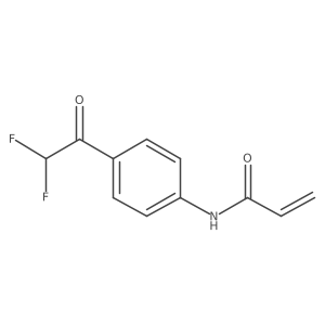 N-[4-(2,2-Difluoroacetyl)phenyl]prop-2-enamide Structure