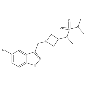 ({1-[(5-Chloro-1,2-benzoxazol-3-yl)methyl]azetidin-3-yl}(methyl)sulfamoyl)dimethylamine结构式