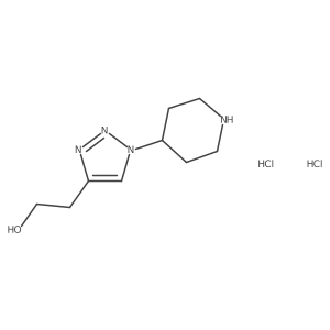 2-(1-Piperidin-4-yltriazol-4-yl)ethanol;dihydrochloride结构式