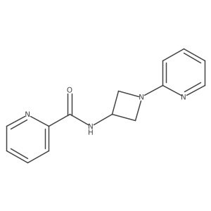 N-[1-(pyridin-2-yl)azetidin-3-yl]pyridine-2-carboxamide结构式